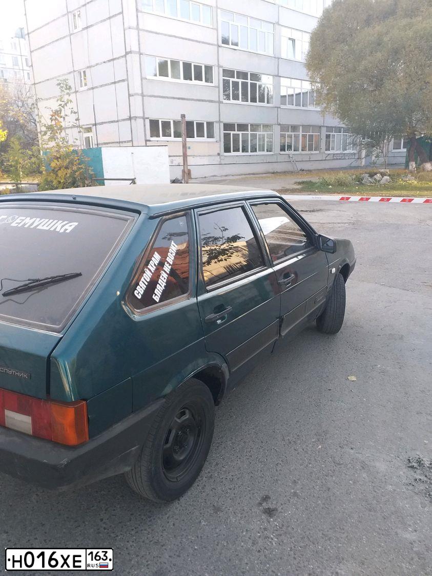 Фото автомобиля LADA 2109 SAMARA, 2000 — госномер Н016ХЕ163. Цвет: СИНЕ-ЗЕЛЕНЫЙ