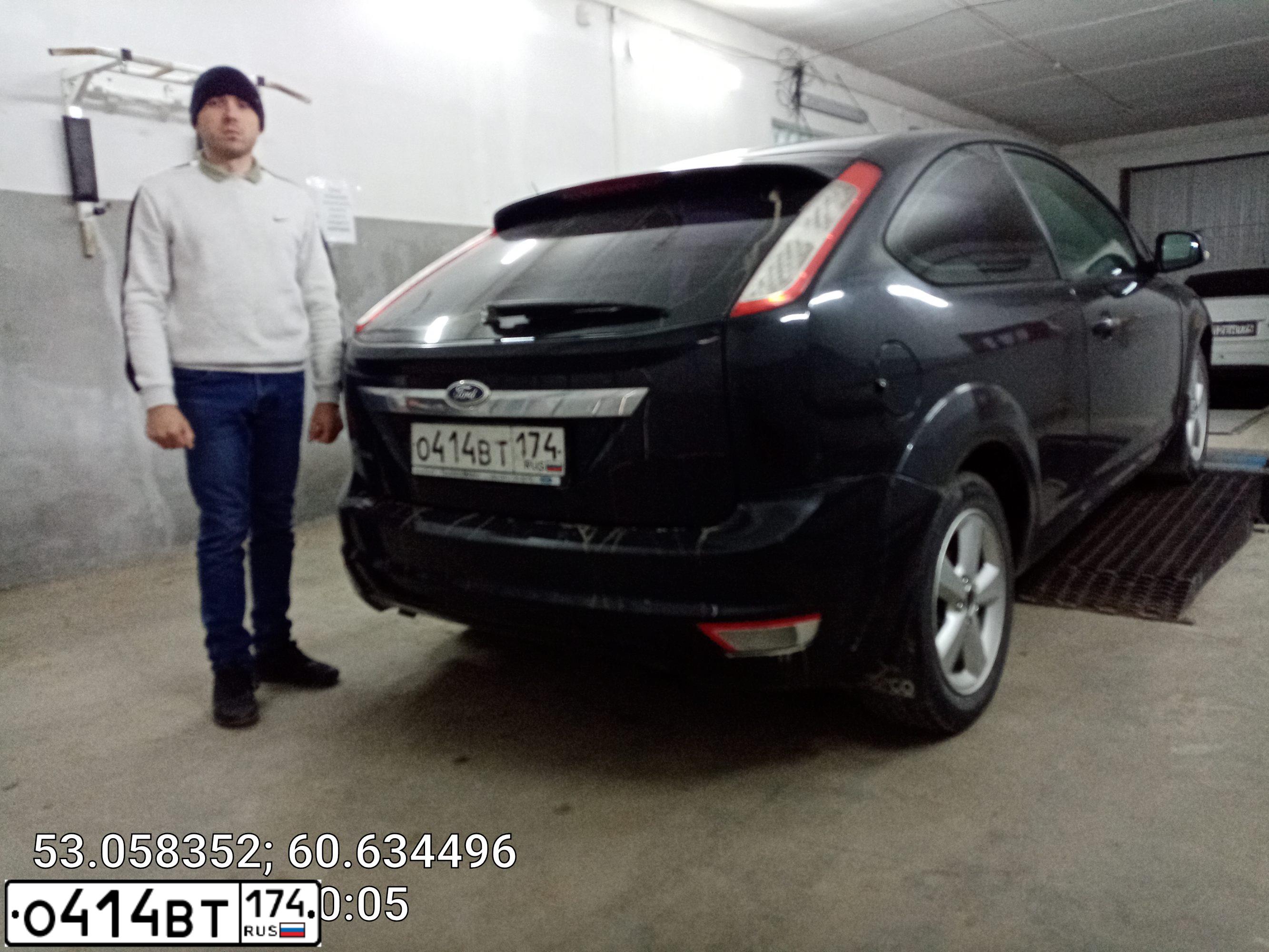 Фото автомобиля FORD FOCUS, 2008 — госномер А163УВ190. Цвет: ЧЕРНЫЙ