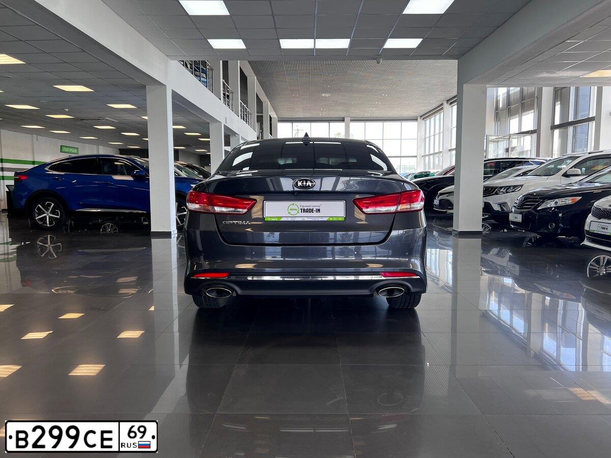 Фото автомобиля KIA MAGENTIS / OPTIMA, 2017 — госномер В299СЕ69. Цвет: СЕРЫЙ