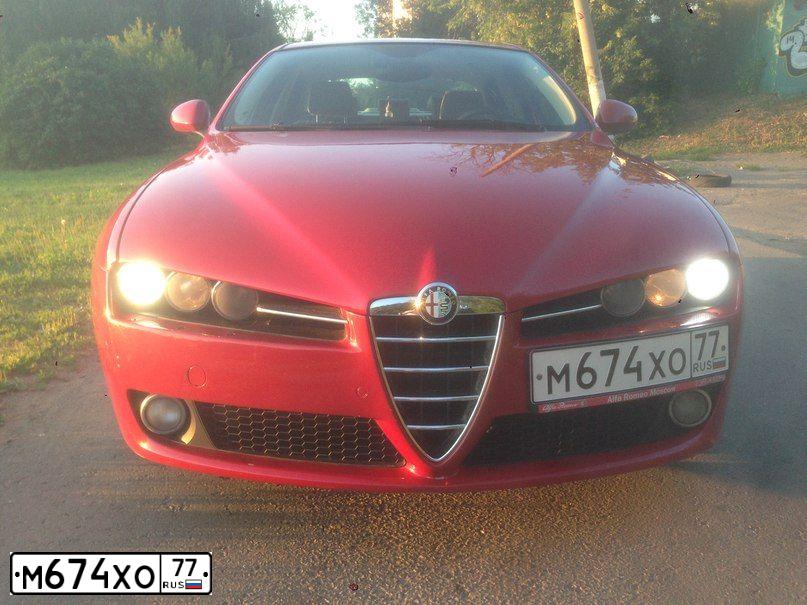 Фото автомобиля ALFAROMEO ALFA 159, 2007 — госномер А715ОМ37. Цвет: ЯРКО-КРАСНЫЙ