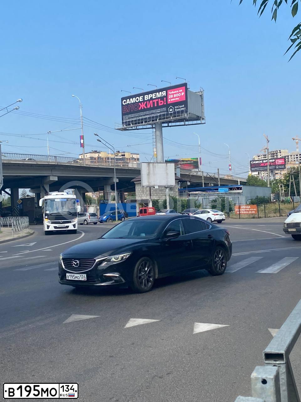 Фото автомобиля MAZDA 6, 2015 — госномер В195МО134. Цвет: ЧЕРНЫЙ