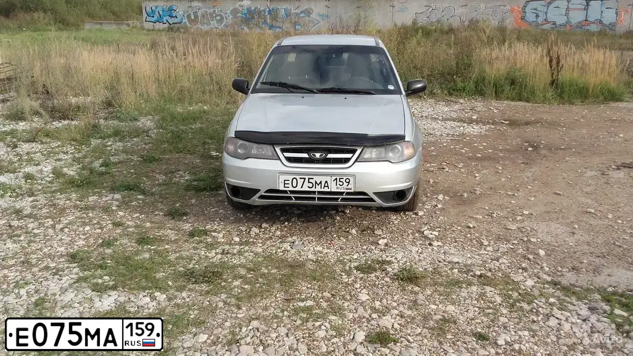 Фото автомобиля DAEWOO O NEXIA, 2011 — госномер А109ХВ159. Цвет: СЕРЕБРИСТО-БЕЛЫЙ