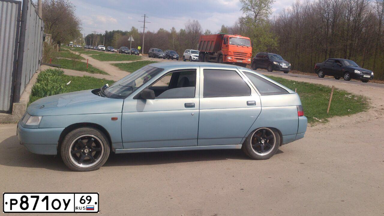 Фото автомобиля LADA 2112 LADA, 2002 — госномер Р871ОУ69. Цвет: СЕРО-ГОЛУБОЙ