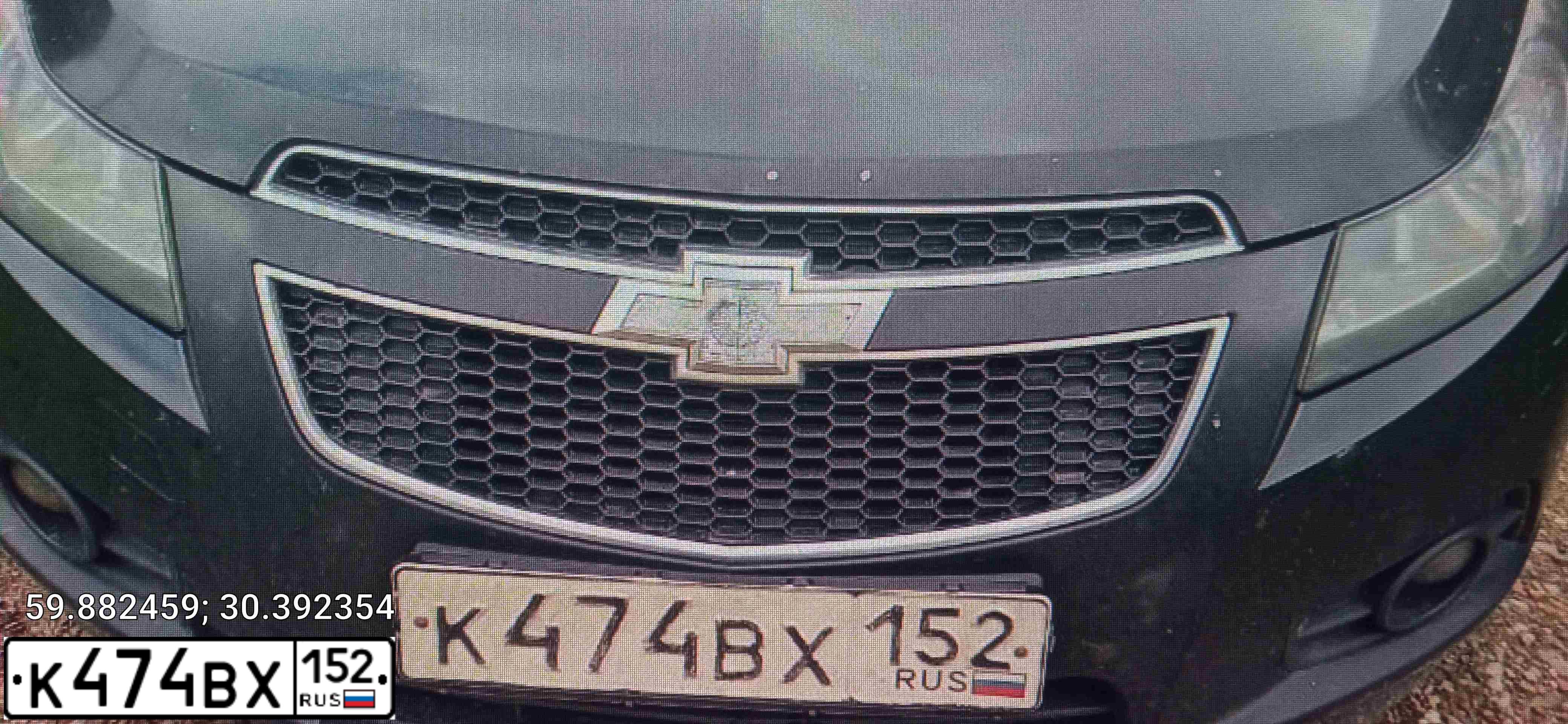 Фото автомобиля CHEVROLET CRUZE, 2012 — госномер К474ВХ152. Цвет: ЧЕРНЫЙ