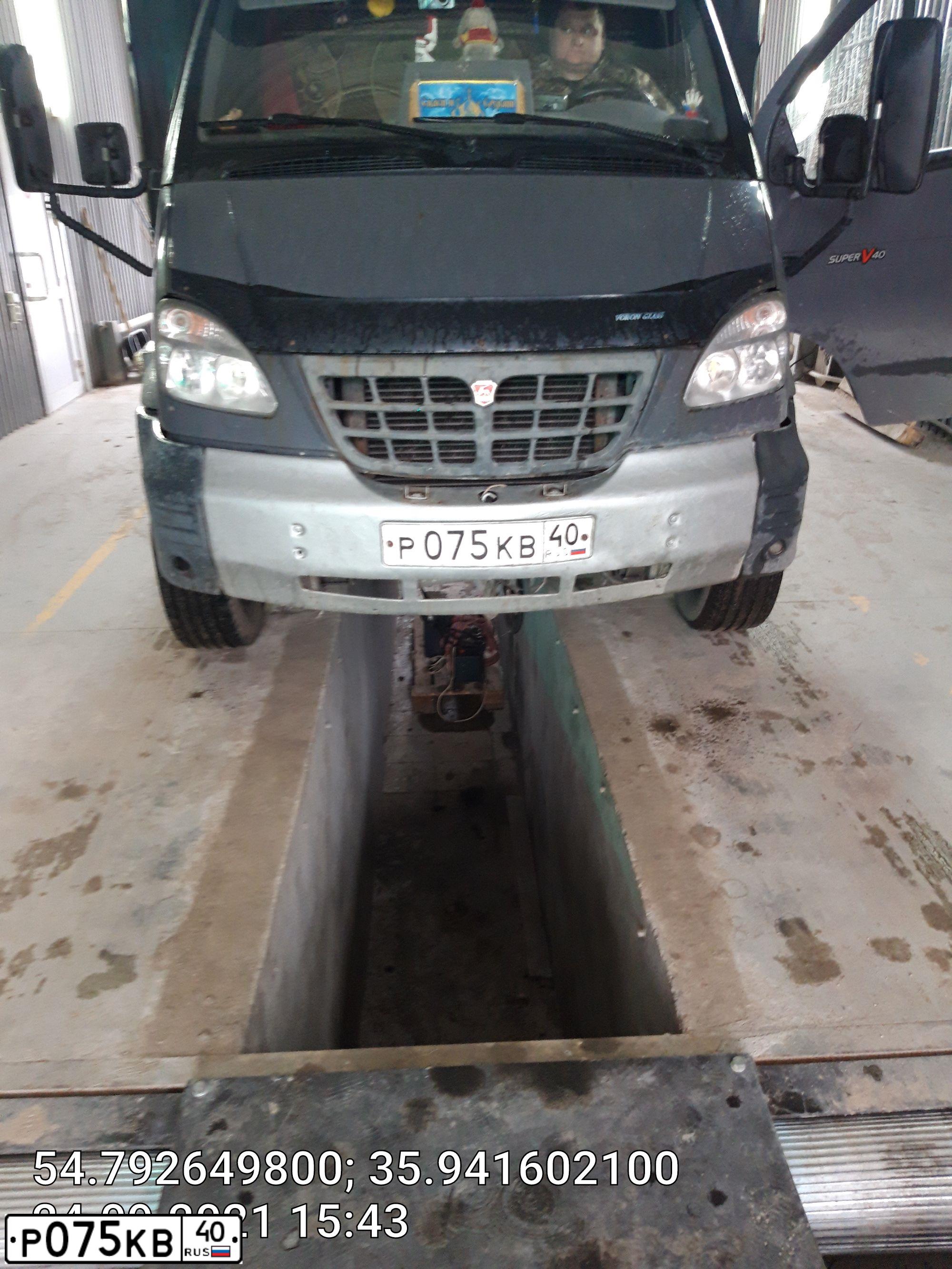 Фото автомобиля GAZ 3310 WALDAI, 2014 — госномер Р075КВ40. Цвет: СЕРЫЙ