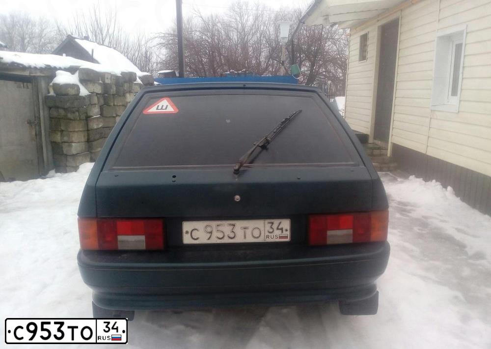 Фото автомобиля LADA 2113 SAMARA, 2007 — госномер К816ТХ34. Цвет: Темно-зеленый