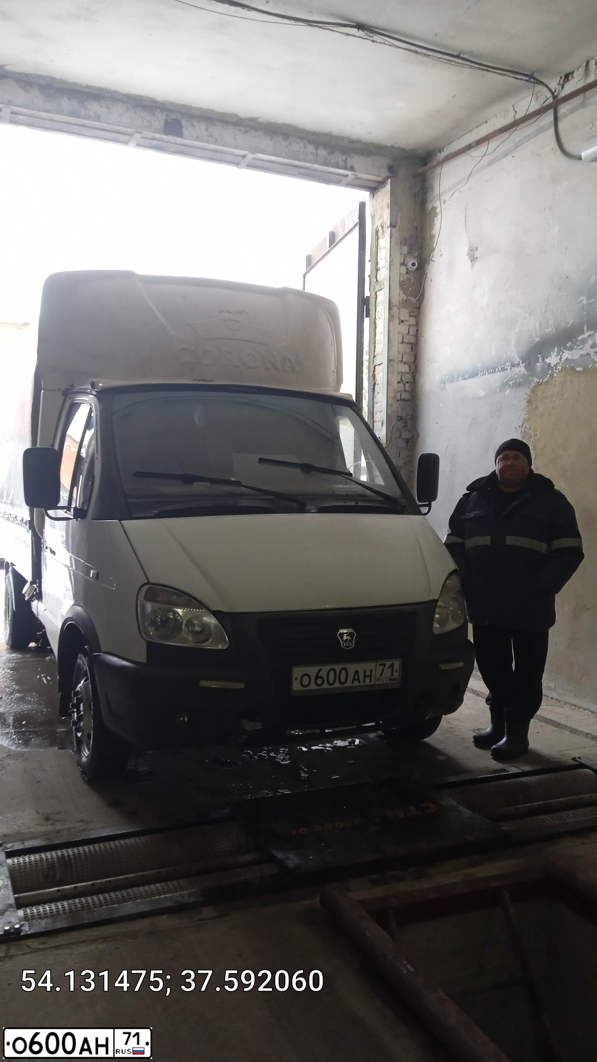Фото автомобиля GAZ 3302 GAZEL, 2003 — госномер О600АН71. Цвет: СНЕЖНО-БЕЛЫЙ