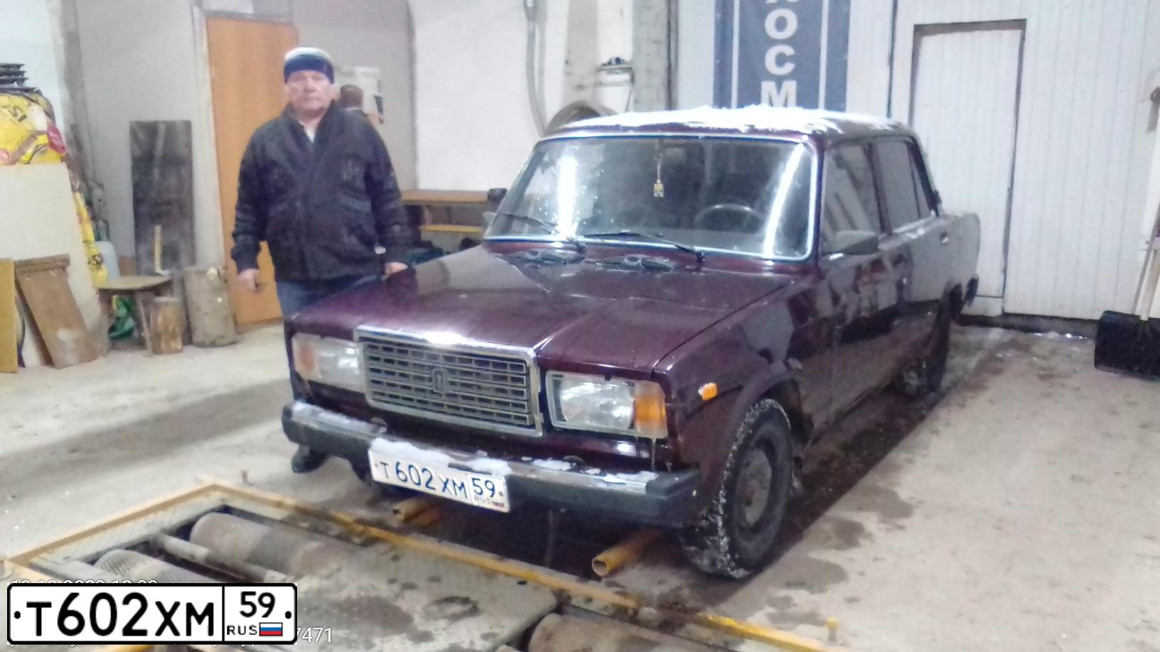 Фото автомобиля LADA 2107, 2010 — госномер О608РТ159