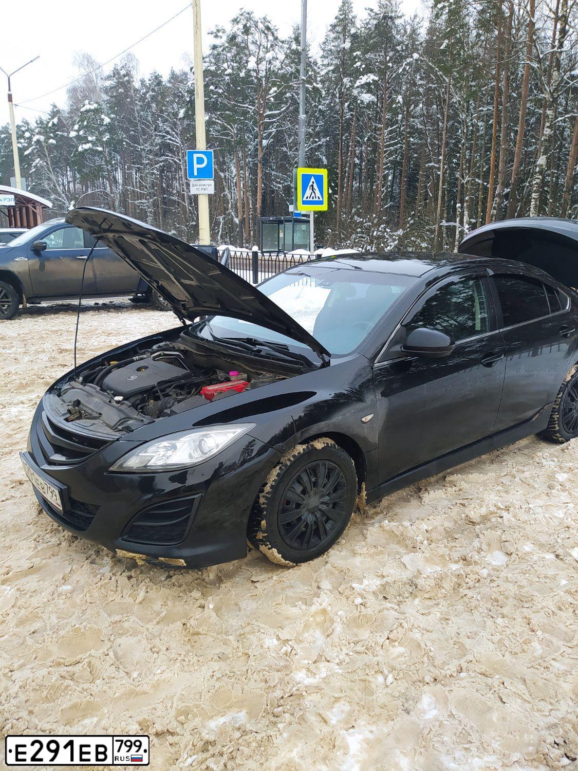 Фото автомобиля MAZDA 6, 2008 — госномер Е291ЕВ799. Цвет: ЧЕРНЫЙ