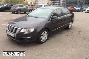 Фото автомобиля VOLKSWAGEN PASSAT, 2008 — госномер В522СР177. Цвет: ЧЕРНО-СЕРЫЙ