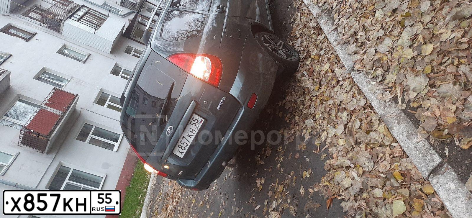 Фото автомобиля LADA 2171 PRIORA, 2011 — госномер В496МЕ155. Цвет: СЕРО-СИНЕ-ЗЕЛЕНЫЙ