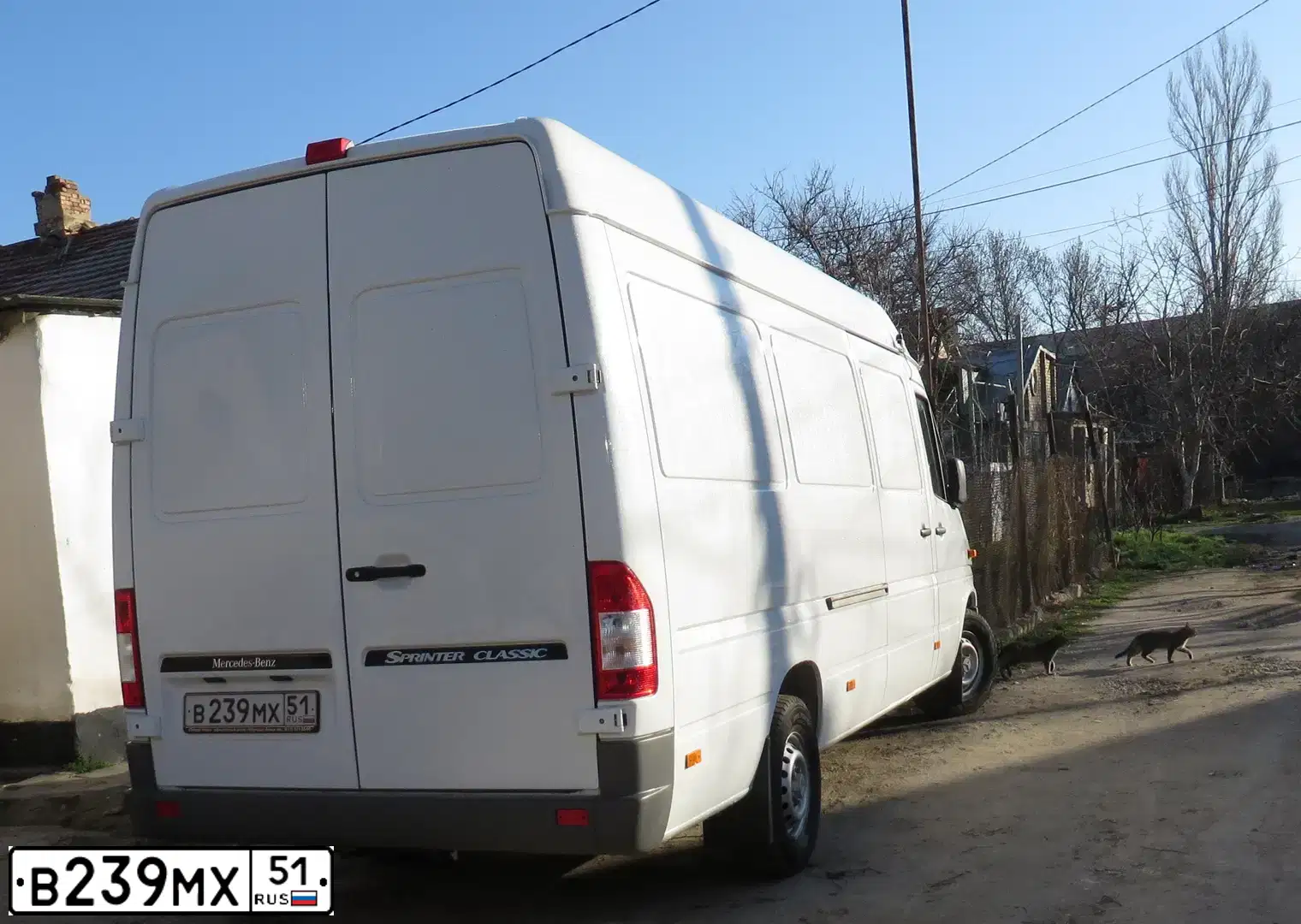 Фото автомобиля MERCEDES SPRINTER, 2014 — госномер В239МХ51. Цвет: Белый
