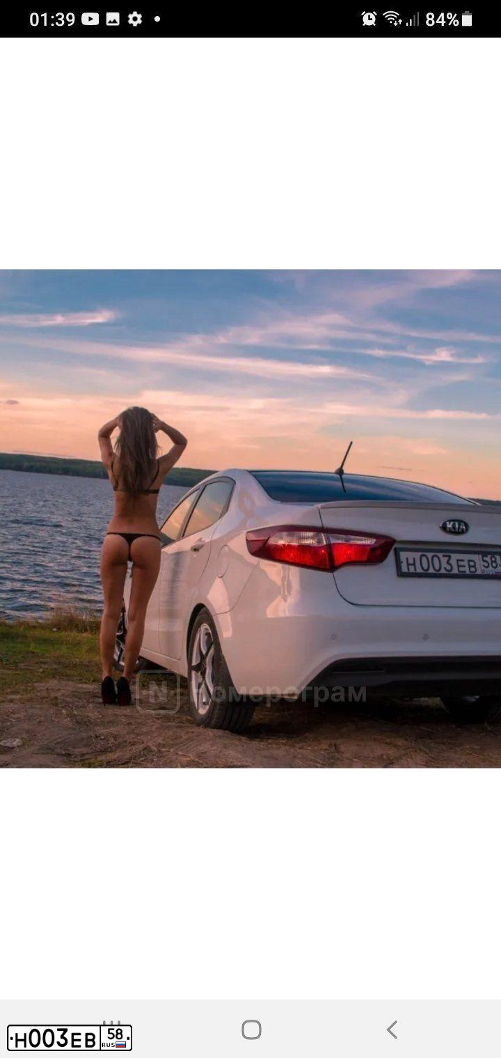 Фото автомобиля KIA RIO, 2013 — госномер Н003ЕВ58. Цвет: БЕЛЫЙ
