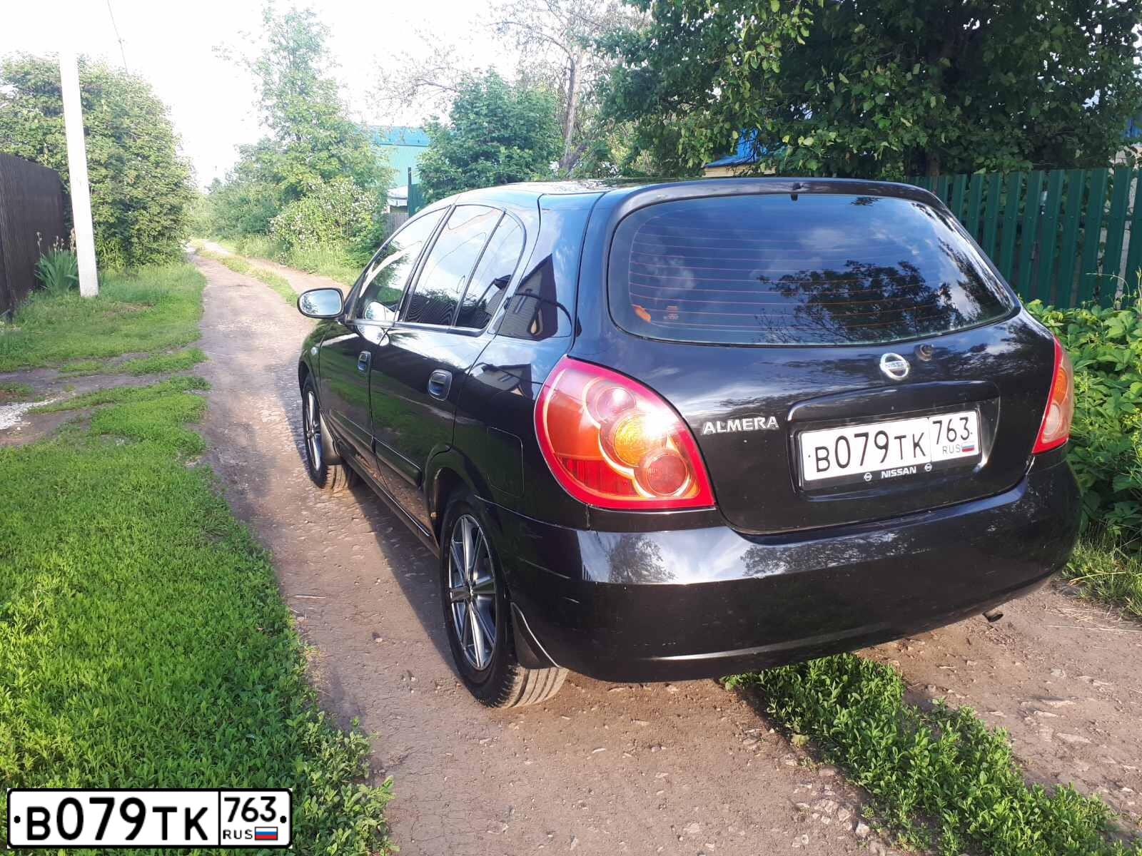 Фото автомобиля NISSAN ALMERA, 2006 — госномер В079ТК763. Цвет: ЧЕРНЫЙ