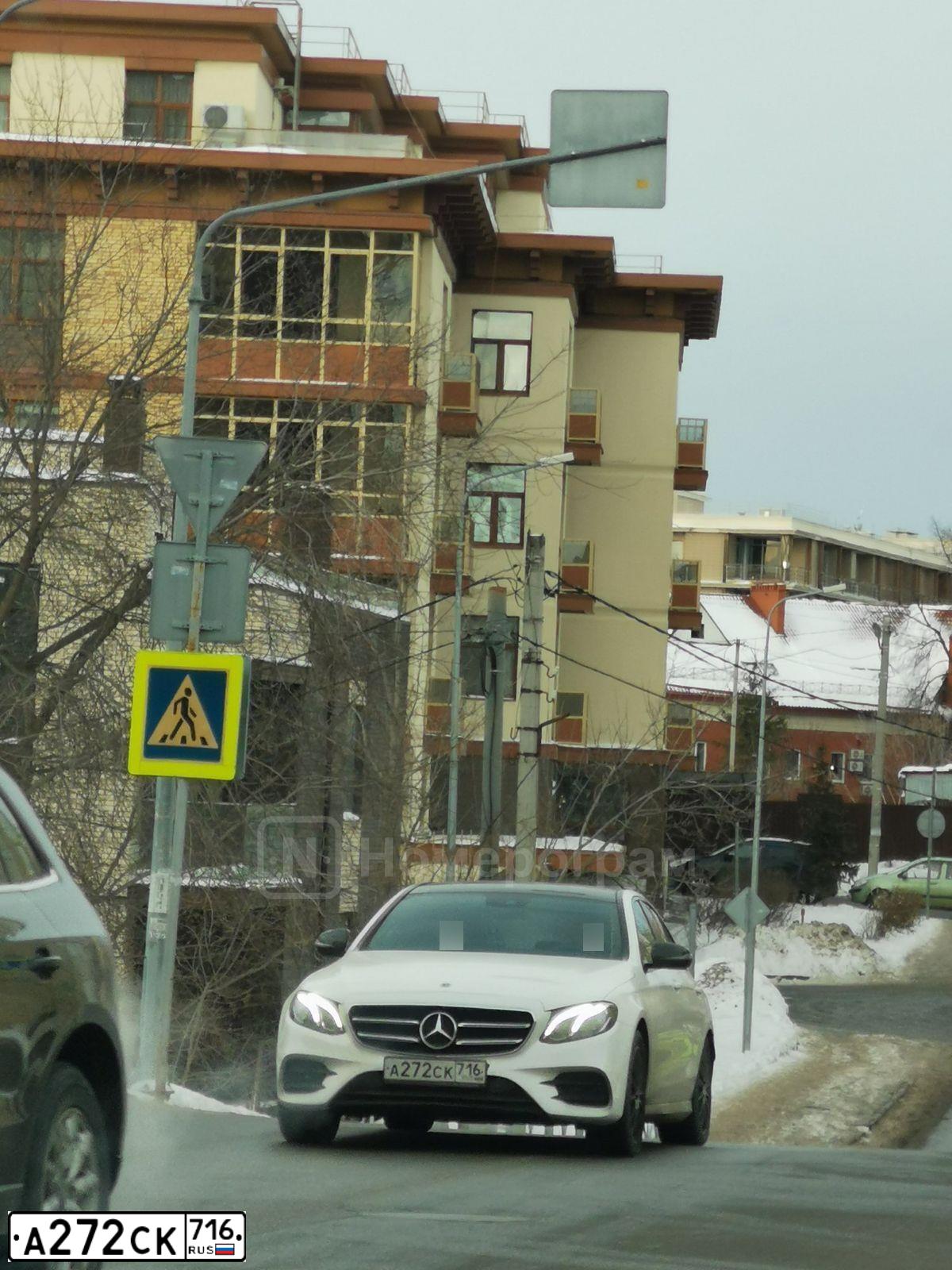 Фото автомобиля MERCEDES E-KLASSE, 2017 — госномер А272СК716. Цвет: БЕЛЫЙ