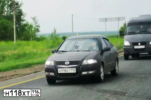 Фото автомобиля NISSAN ALMERA CLASSIC, 2011 — госномер К258РТ702. Цвет: ЧЕРНЫЙ