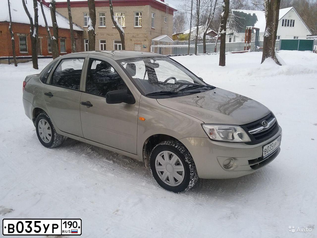 Фото автомобиля LADA 2190 GRANTA, 2012 — госномер О842МТ32. Цвет: СЕРО-БЕЖЕВЫЙ