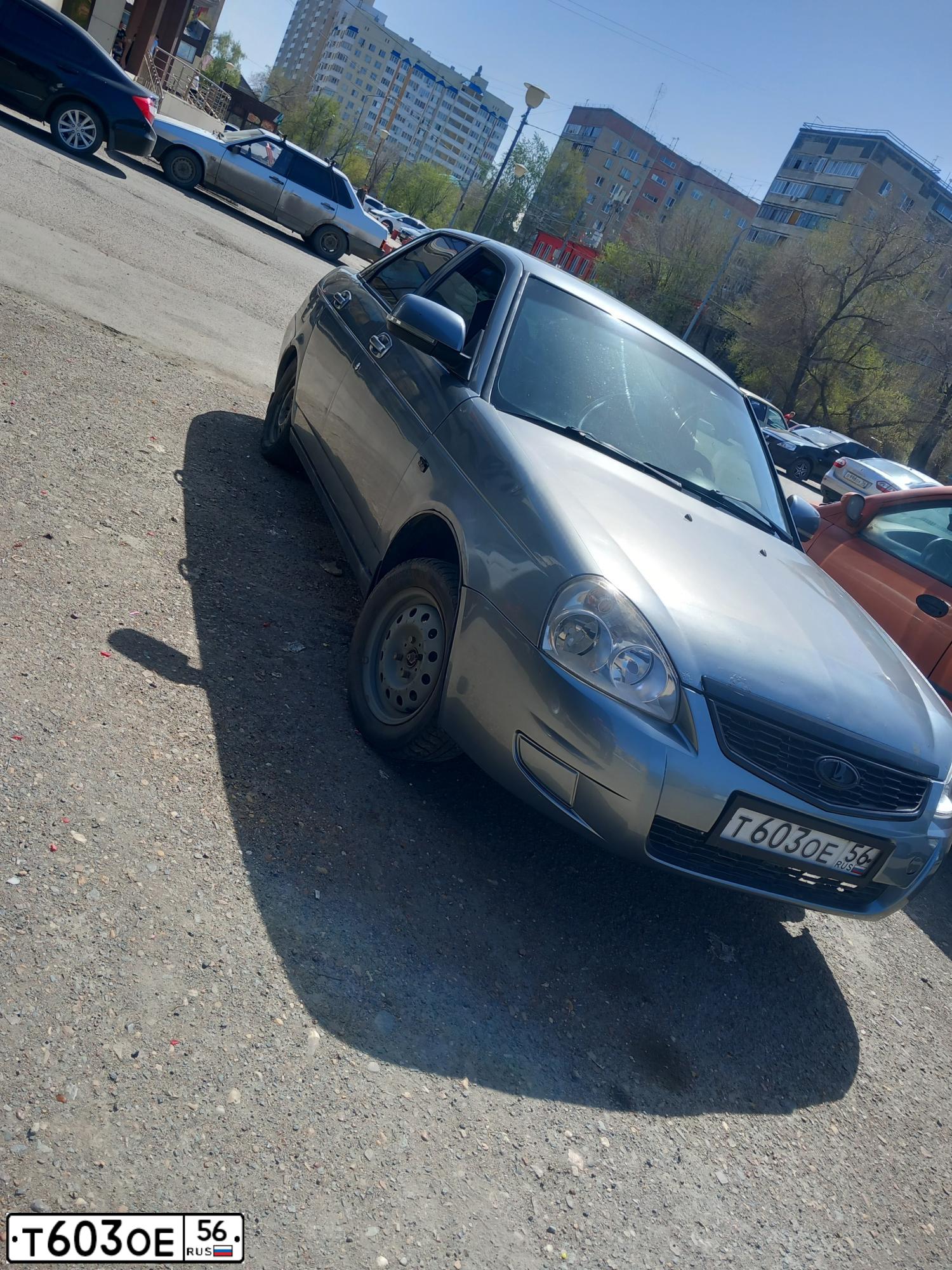 Фото автомобиля LADA 2170 PRIORA, 2009 — госномер Т603ОЕ56. Цвет: средний серо-зеленый металлик