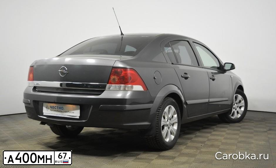 Фото автомобиля OPEL ASTRA, 2009 — госномер А400МН67. Цвет: СЕРЫЙ ТЕМНЫЙ
