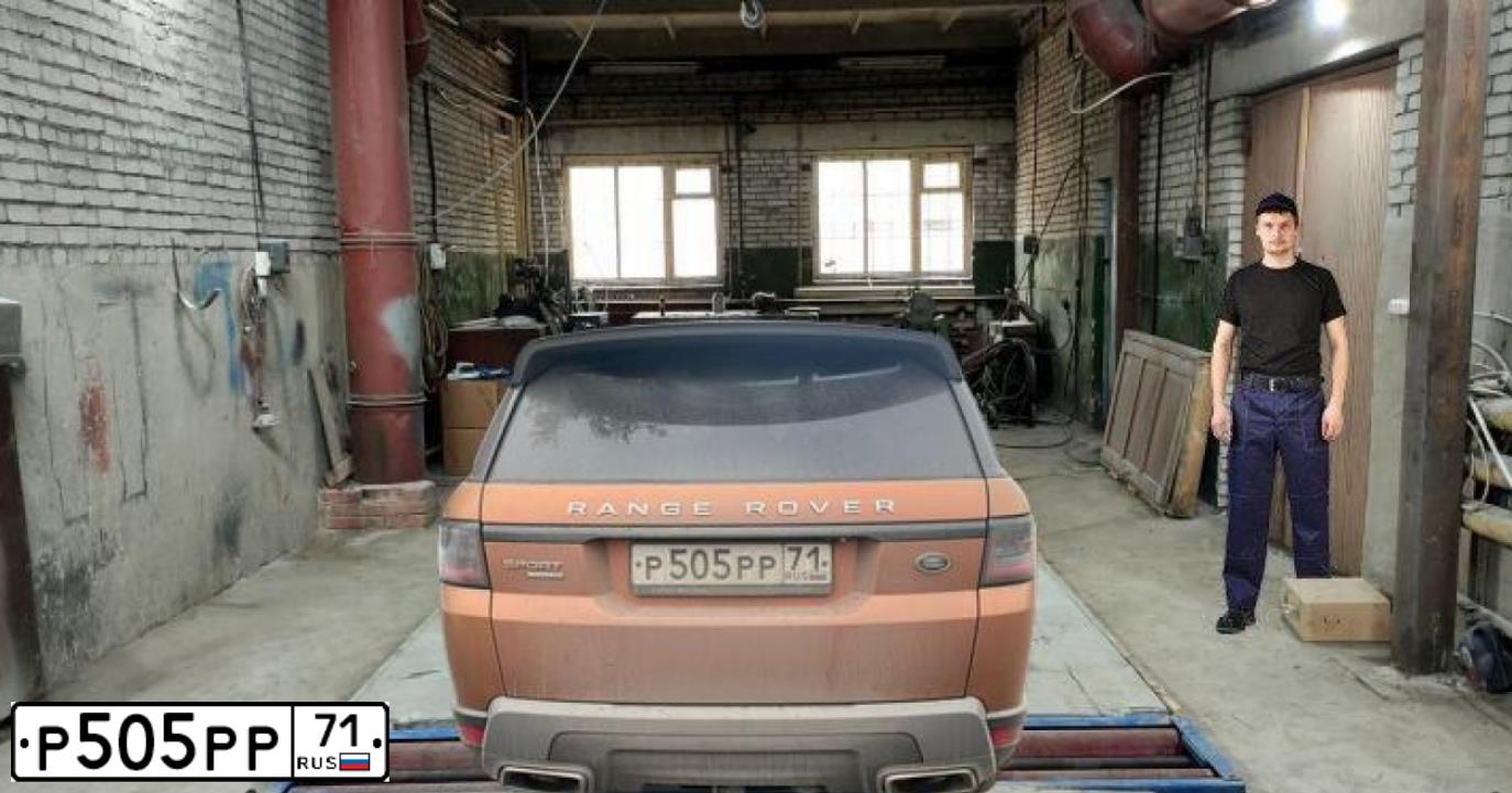 Фото автомобиля HYUNDAI I SANTA FE, 2012 — госномер Р505РР71. Цвет: ЧЕРНЫЙ