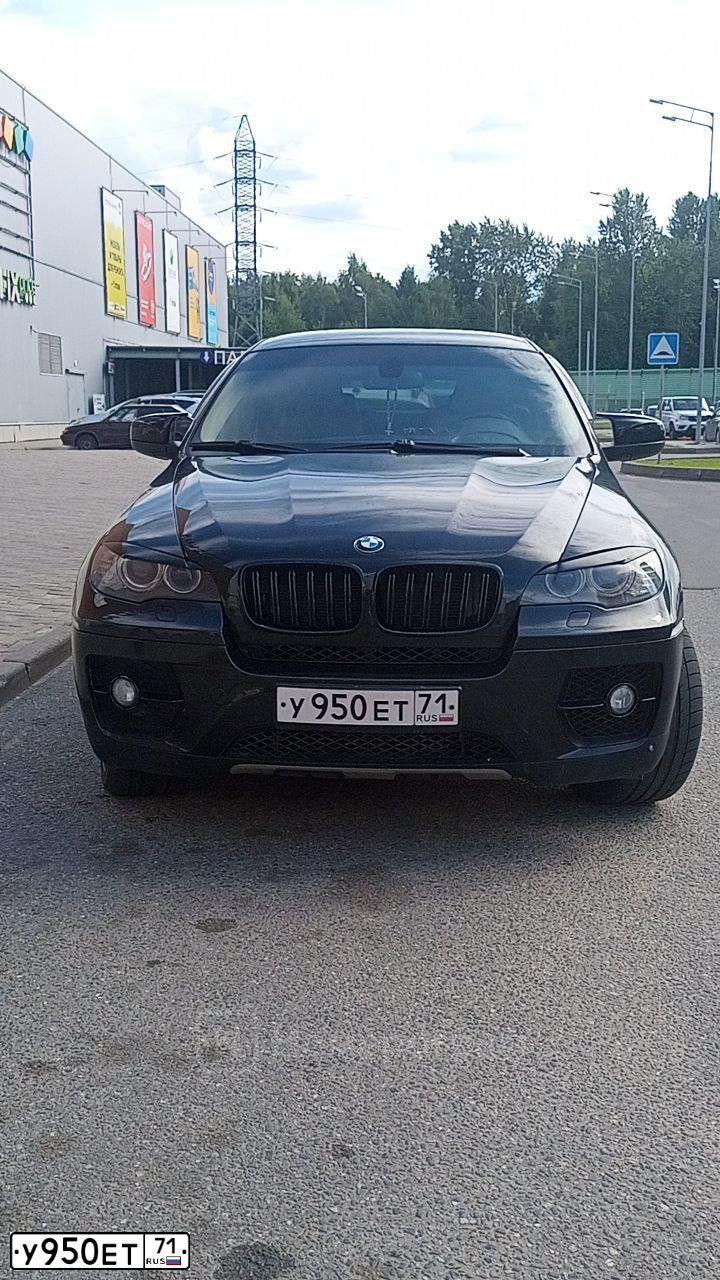 Фото автомобиля BMW X6, 2008 — госномер О848РС797. Цвет: ЧЕРНЫЙ