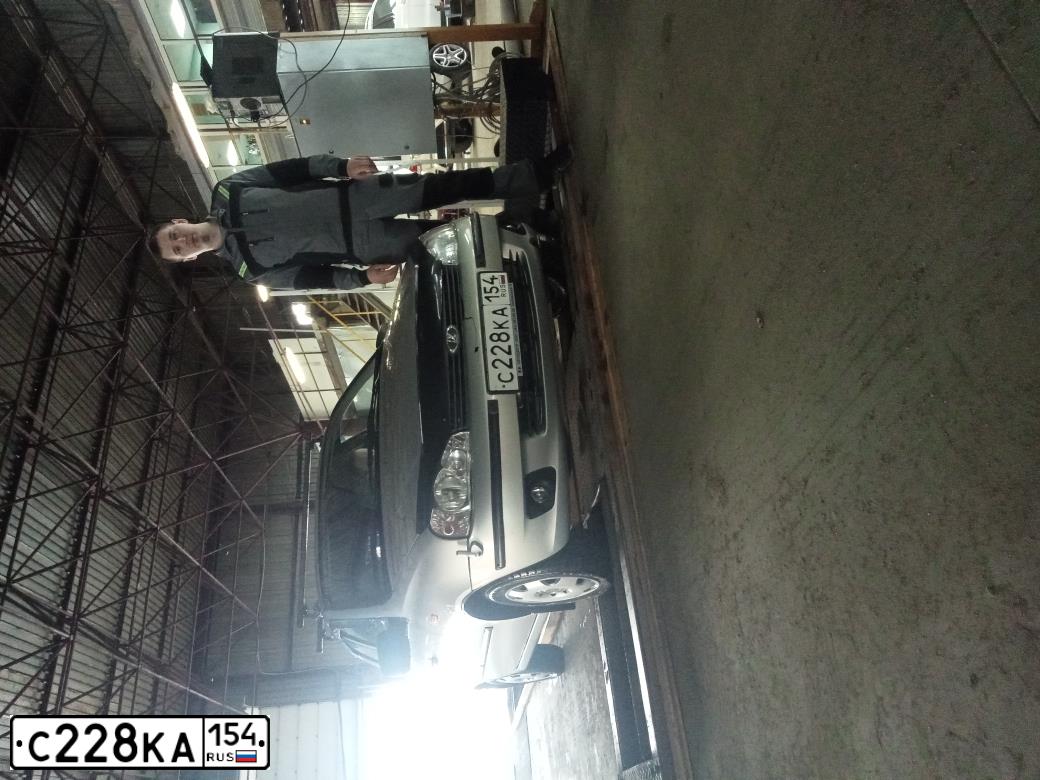 Фото автомобиля LADA 1117 KALINA, 2010 — госномер В665ОТ122. Цвет: СЕРЕБРИСТЫЙ