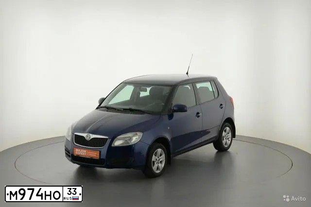 Фото автомобиля SKODA FABIA, 2009 — госномер С118УМ716. Цвет: Темно-синий