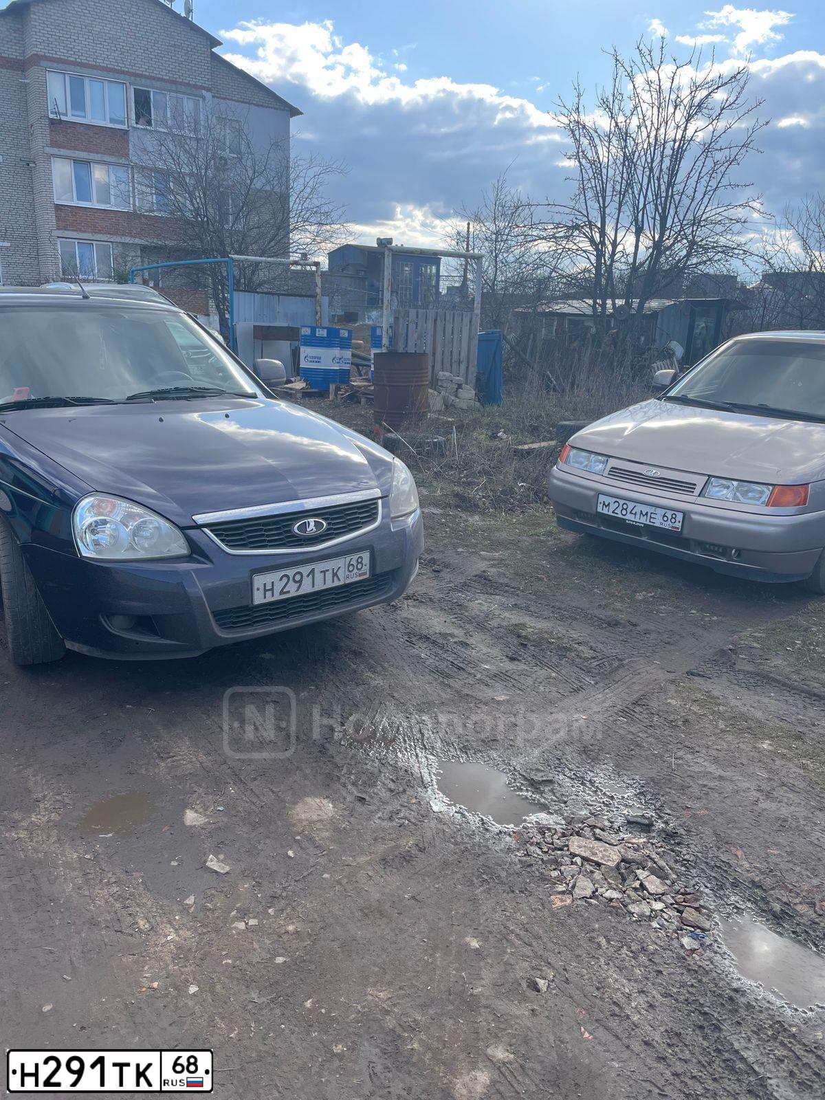 Фото автомобиля LADA 2172 PRIORA, 2015 — госномер Н291ТК68. Цвет: СИНИЙ