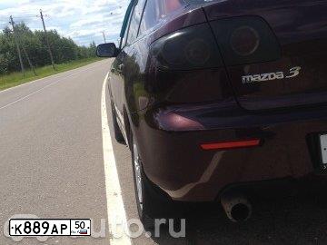 Фото автомобиля MAZDA 3, 2007 — госномер К889АР50. Цвет: ВИШНЕВЫЙ ТЕМНЫЙ