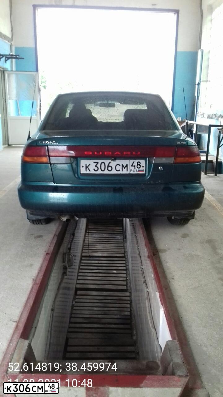 Фото автомобиля SUBARU LEGACY, 1994 — госномер К306СМ48