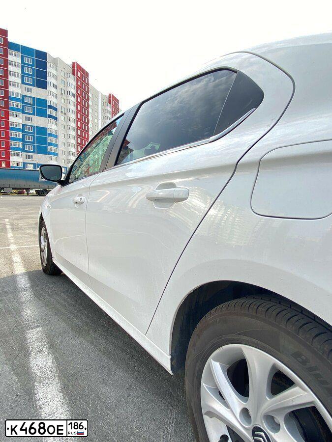 Фото автомобиля CITROEN C-ELYSEE, 2013 — госномер К558ЕР122. Цвет: Белый