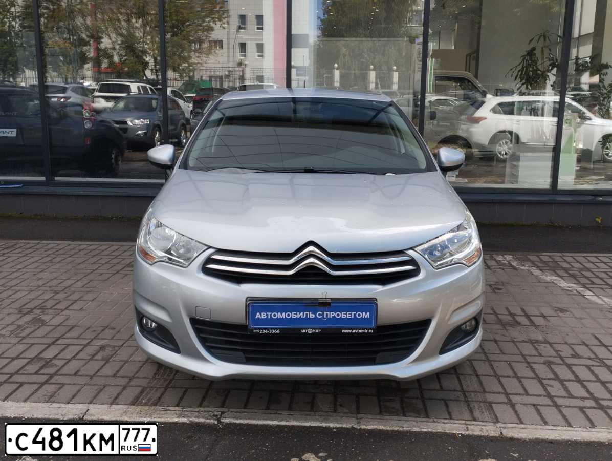 Фото автомобиля CITROEN C4, 2014 — госномер С481КМ777. Цвет: СЕРЕБРИСТЫЙ