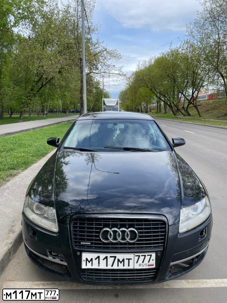 Фото автомобиля AUDI A6, 2005 — госномер М117МТ777. Цвет: ЧЕРНЫЙ
