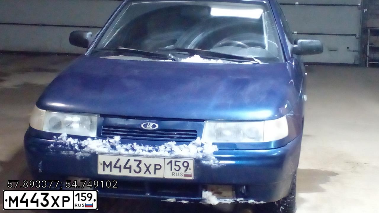 Фото автомобиля BOGDAN 2110/2111, 2010 — госномер М443ХР159. Цвет: синий