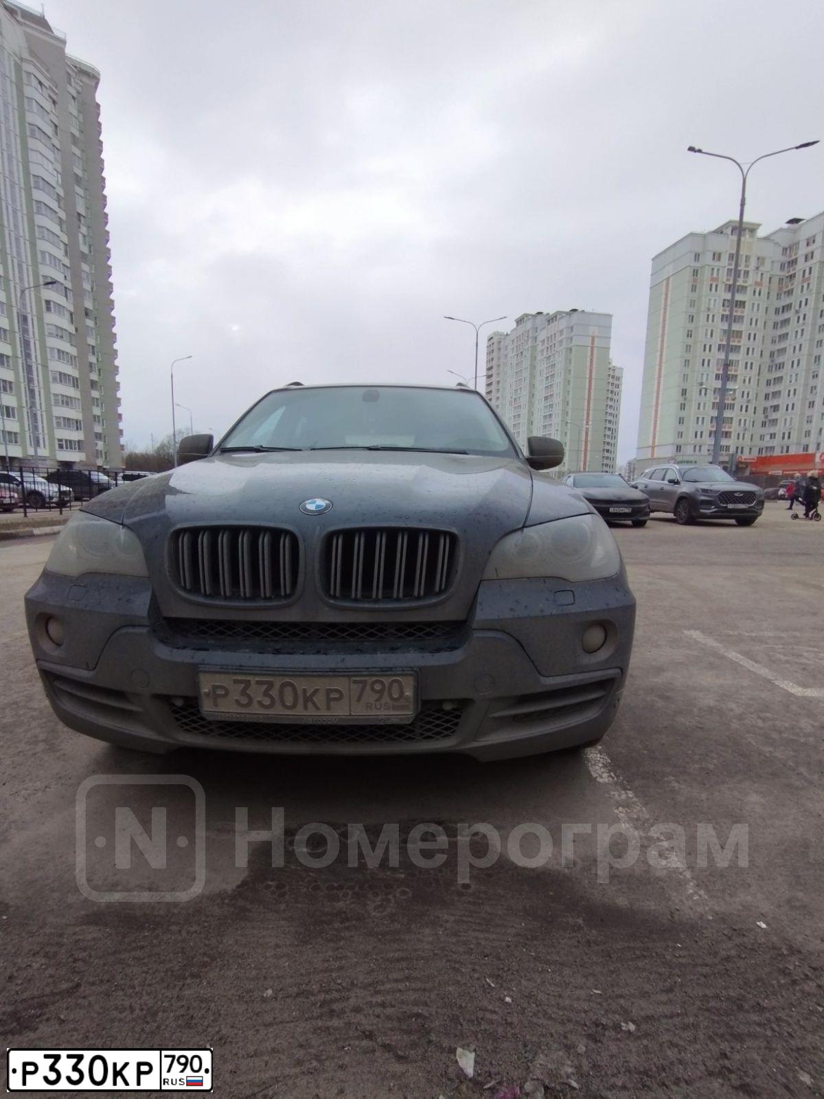 Фото автомобиля BMW X5, 2008 — госномер Р330КР790. Цвет: ЧЕРНЫЙ