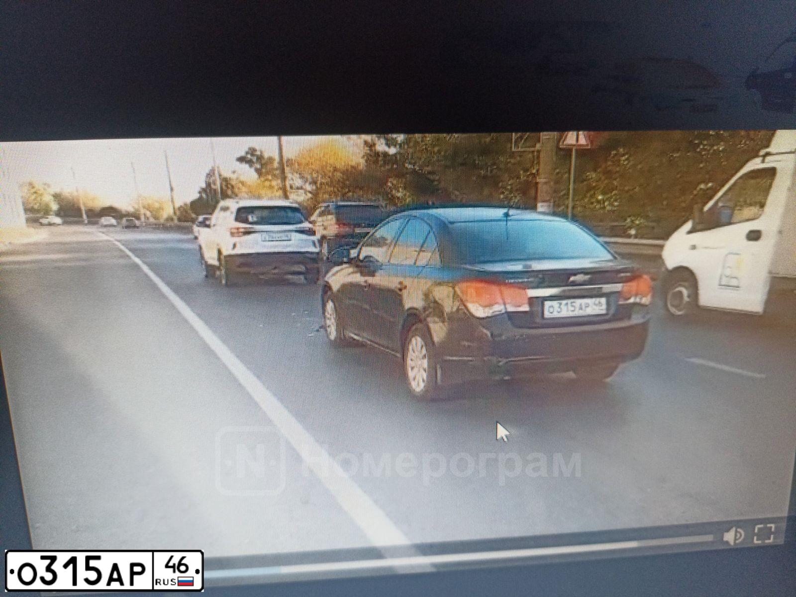 Фото автомобиля CHEVROLET CRUZE, 2012 — госномер О315АР46. Цвет: ЧЕРНЫЙ