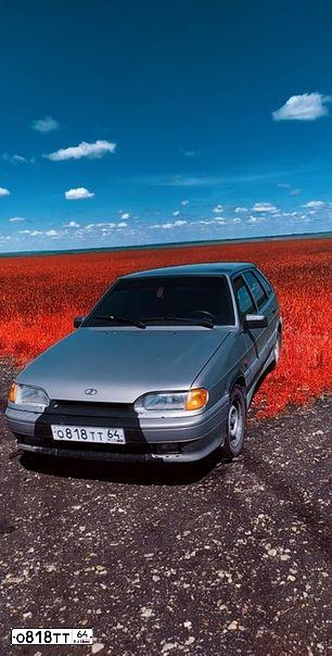 Фото автомобиля LADA 2114 SAMARA, 2008 — госномер О818ТТ64. Цвет: СЕРО БЕЖЕВЫЙ