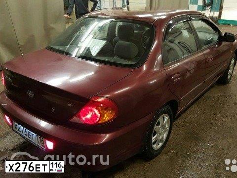 Фото автомобиля KIA SPECTRA, 2005 — госномер Х276ЕТ116. Цвет: КРАСНЫЙ ПЕРЕЦ