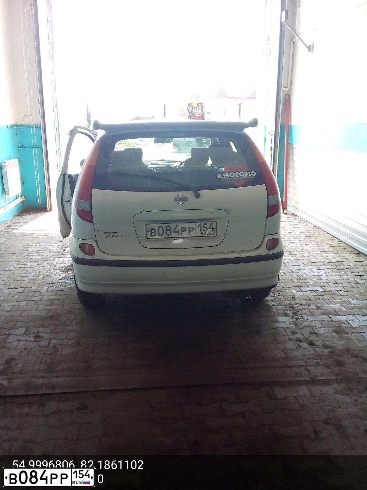 Фото автомобиля NISSAN TINO, 1999 — госномер В084РР154