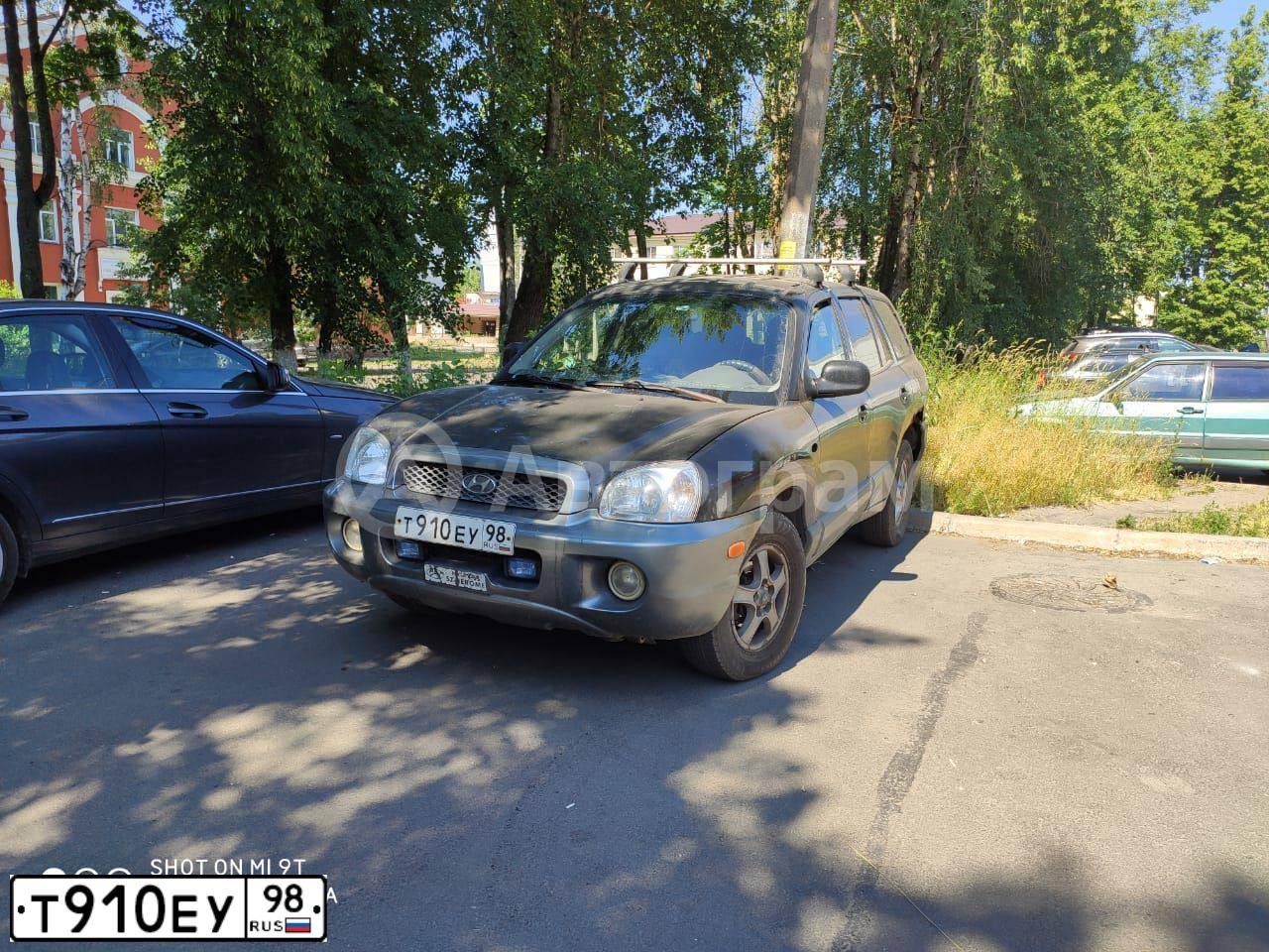 Фото автомобиля HYUNDAI SANTA FE, 2003 — госномер А547СУ147. Цвет: ЧЕРНЫЙ