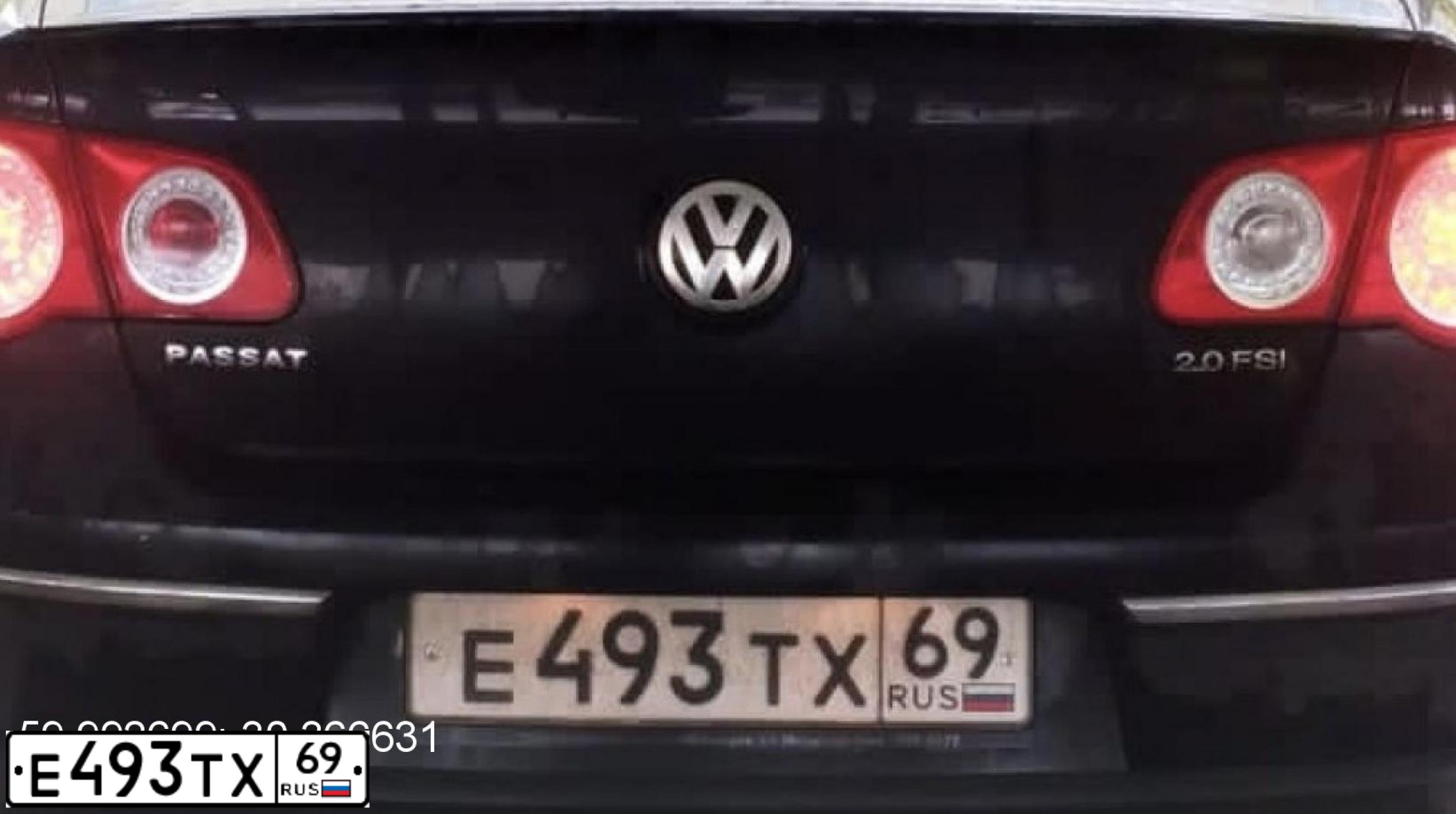 Фото автомобиля VOLKSWAGEN PASSAT, 2005 — госномер Н006РВ69. Цвет: ЧЕРНЫЙ