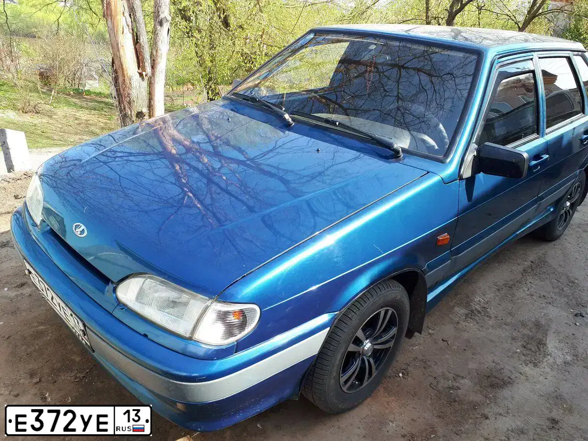 Фото автомобиля LADA 2114 SAMARA, 2005 — госномер А039ТН750. Цвет: сине-зеленый