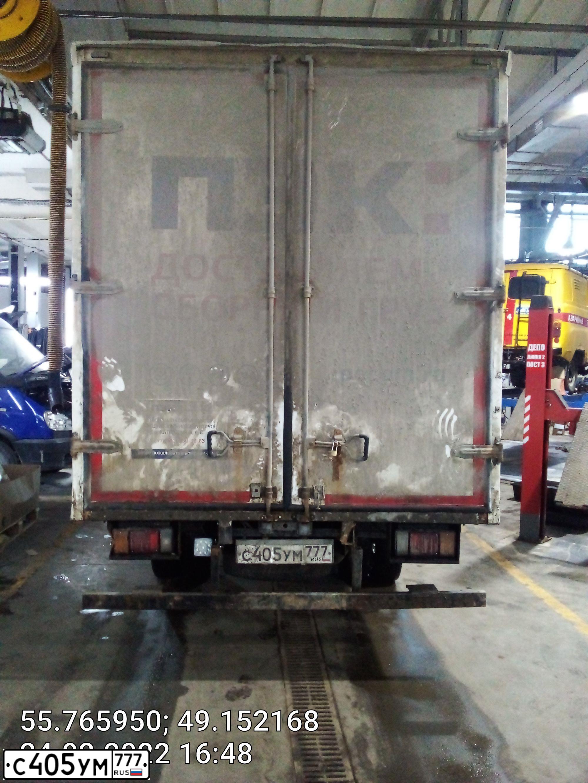 Фото автомобиля ISUZU NQR, 2016 — госномер С405УМ777. Цвет: БЕЛЫЙ
