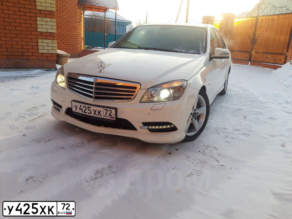 Фото автомобиля MERCEDES C-KLASSE, 2010 — госномер А262КК155. Цвет: Белый