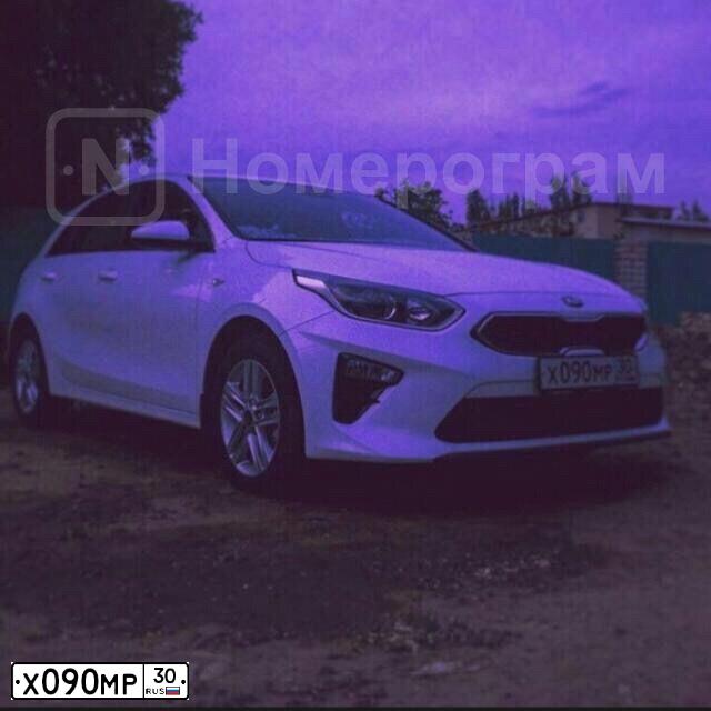 Фото автомобиля KIA CEED, 2018 — госномер А441НМ155. Цвет: Белый