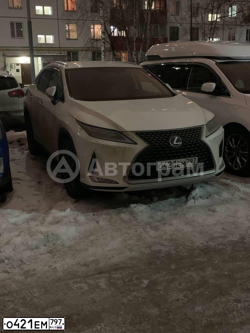 Фото автомобиля LEXUS БЕЗ МОДЕЛИ, 2021 — госномер О421ЕМ797. Цвет: БЕЛЫЙ ЯРКИЙ