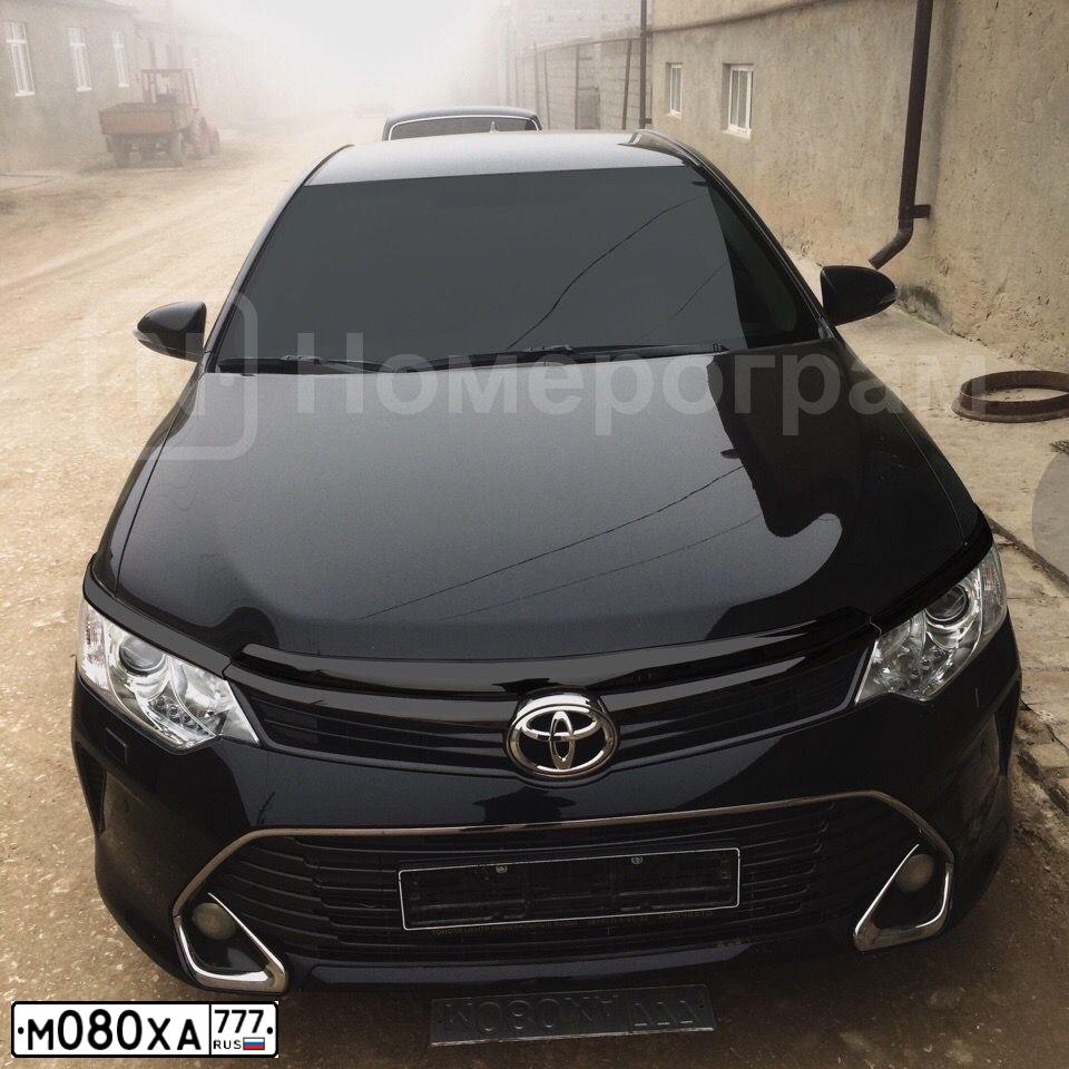 Фото автомобиля TOYOTA CAMRY, 2017 — госномер М080ХА777. Цвет: ЧЕРНЫЙ МЕТАЛЛИК
