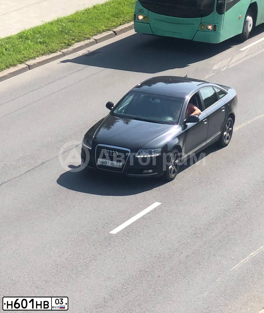 Фото автомобиля AUDI A6, 2008 — госномер С489СН39. Цвет: ЧЕРНЫЙ