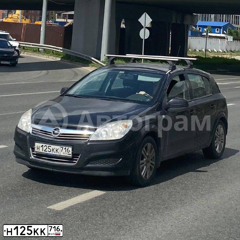 Фото автомобиля OPEL ASTRA, 2008 — госномер М456КТ116. Цвет: ЧЕРНЫЙ