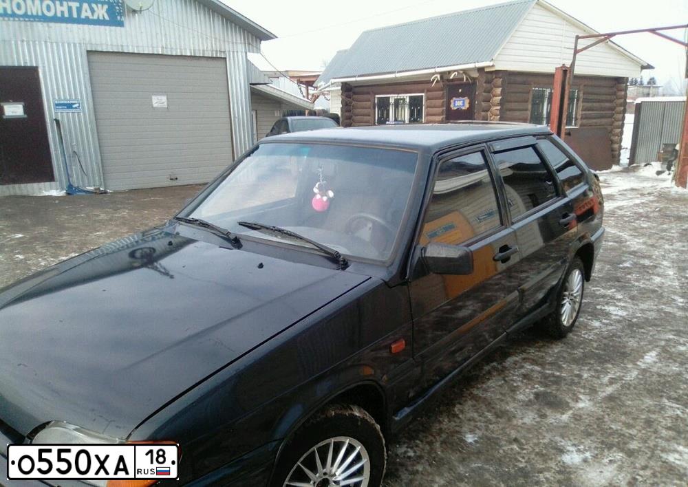 Фото автомобиля LADA 2114, 2005 — госномер А206ЕУ18. Цвет: ГРАФИТОВЫЙ МЕТАЛЛИК